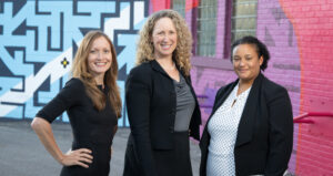 CHDR Leadership Triad: Dr. Andrea Gilmore Bykovskyi, right, with Dr. Amy Kind and Dr. Barbara Bendlin